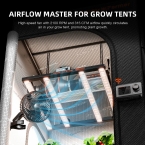 2025 New Version | Spider Farmer® 150mm Grow Tent Clip Fan EC Motor | 10 Speed Wind Control